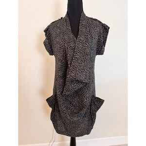 Reiss Women's Animal Print 100% Viscose Short‎ Dress Size 4